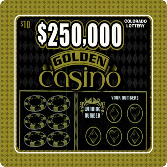 $250,000 Golden Casino scratch-off ticket