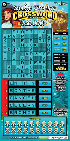 Sunken Treasure Crossword #1478