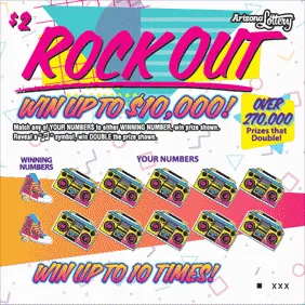 Rock Out scratch-off ticket