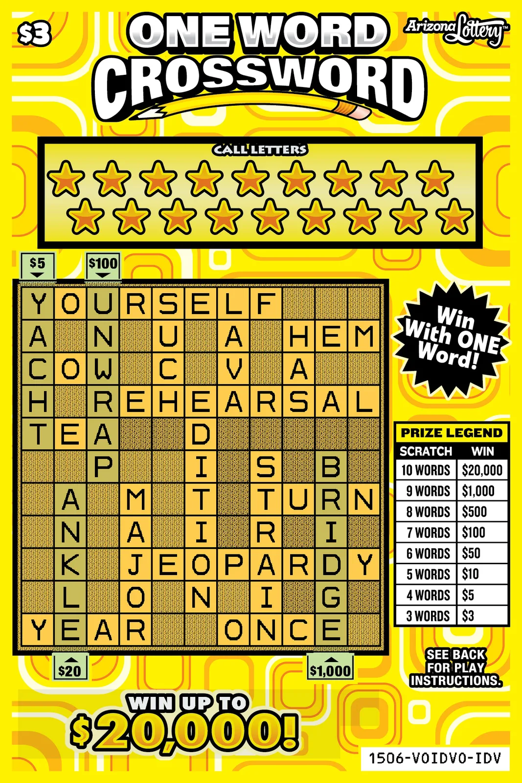 One Word Crossword #1506