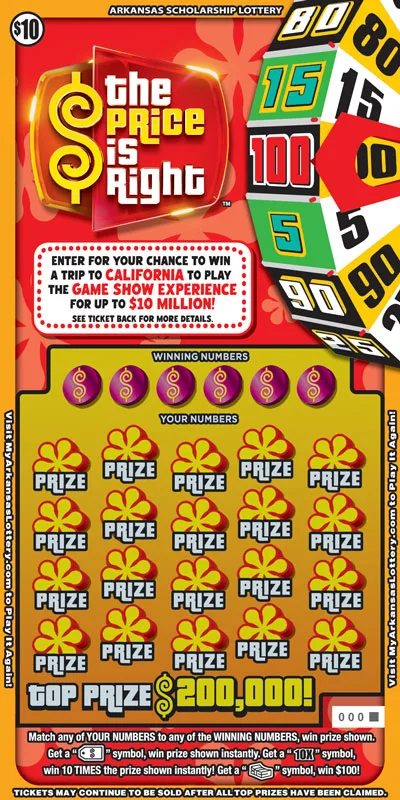 The Price is Right™ Arkansas scratch-off ticket