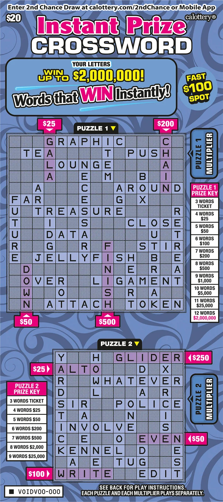 Instant Prize Crossword (#1739)