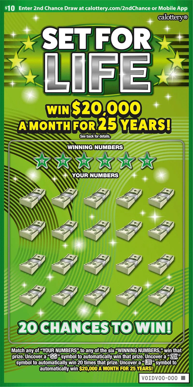 Remaininga Set For Life (#1748) Scratch-Off Odds & Remaining Prizes (California ...