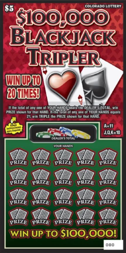 $100,000 Blackjack Tripler