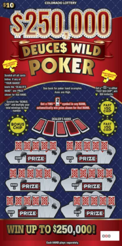 $250,000 DEUCE$ WILD POKER