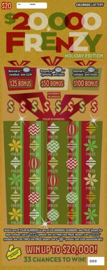 $20,000 FRENZY Holiday Edition