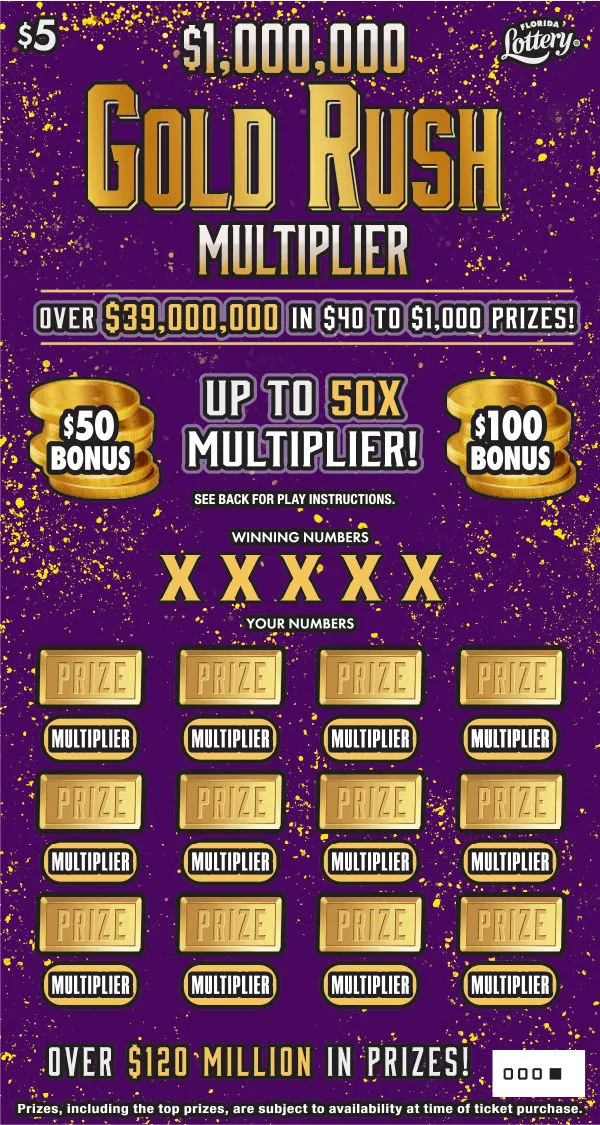 $1,000,000 GOLD RUSH MULTIPLIER