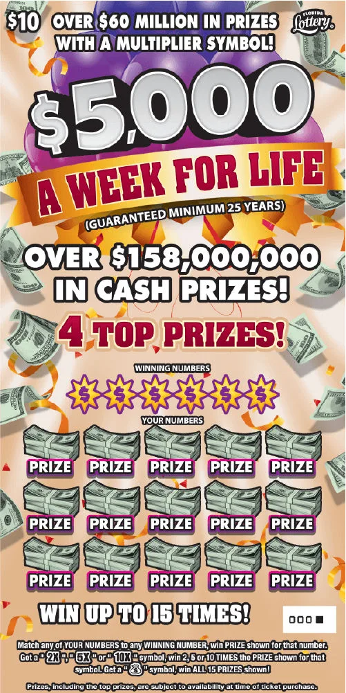 $5,000 A WEEK FOR LIFE