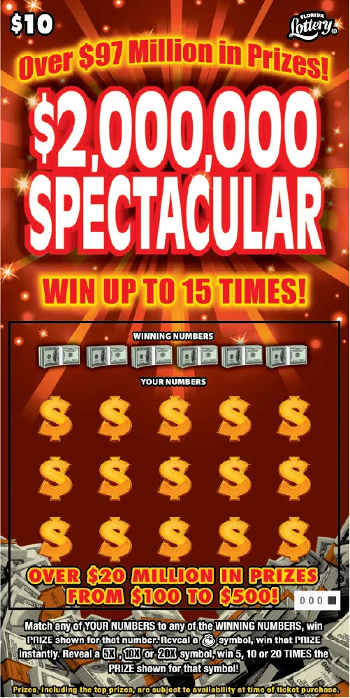 $2,000,000 SPECTACULAR Florida scratch-off ticket
