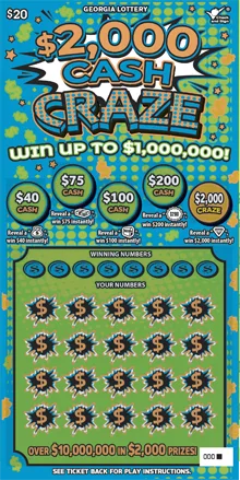 $2,000 CASH CRAZE
