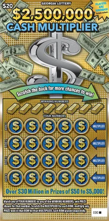 $2,500,000 CASH MULTIPLIER