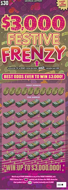 $3,000 FESTIVE FRENZY