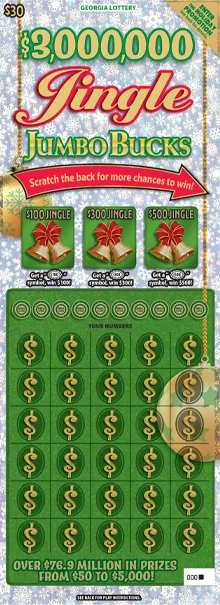 $3,000,000 Jingle JUMBO BUCKS