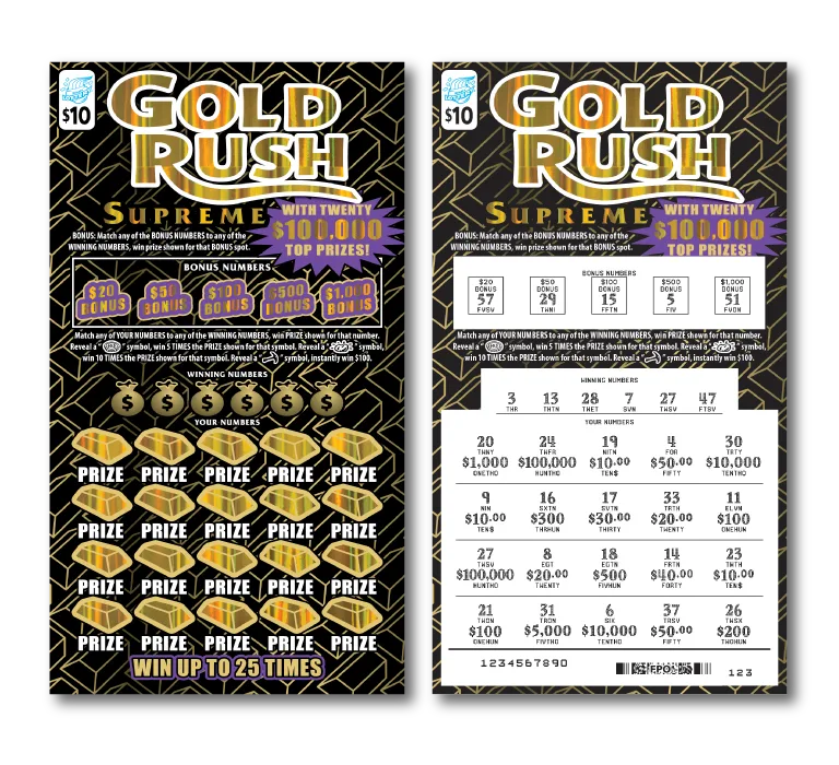 Gold Rush Supreme Illinois scratch-off ticket