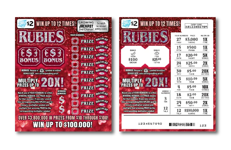 Rubies Illinois scratch-off ticket