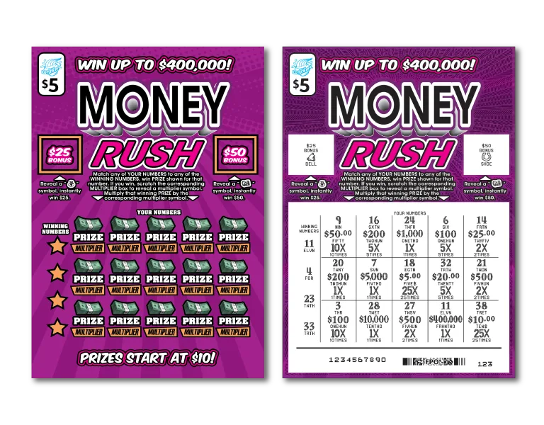 Money Rush Illinois scratch-off ticket