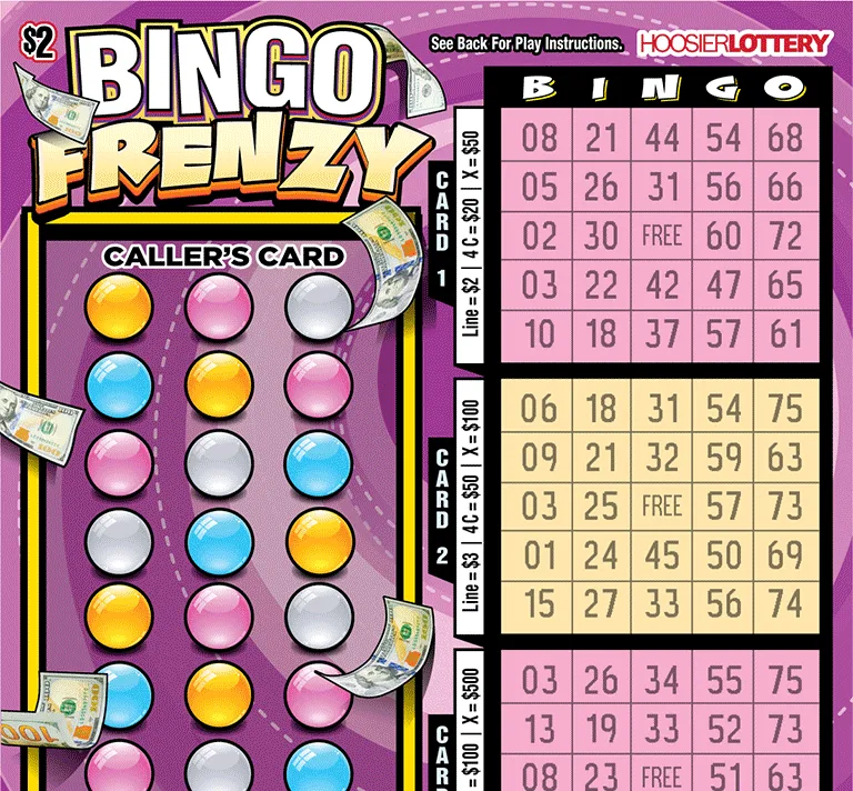 BINGO FRENZY Indiana scratch-off ticket