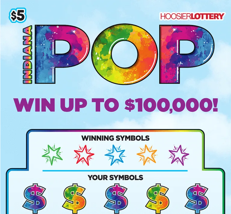 INDIANA POP Indiana scratch-off ticket