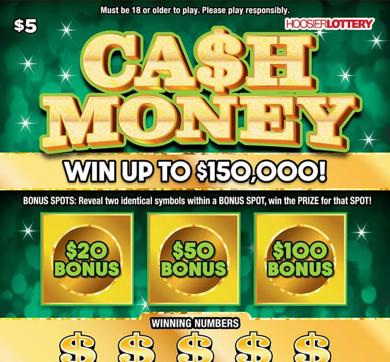 CA$H MONEY Indiana scratch-off ticket