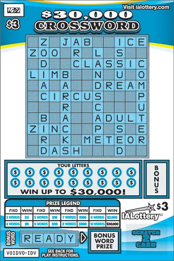 $30,000 Crossword