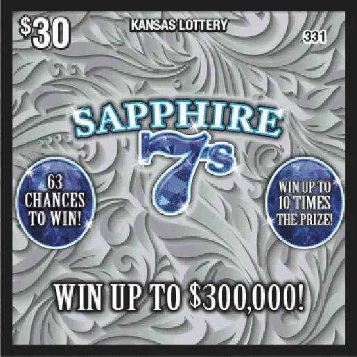 Sapphire 7s Kansas scratch-off ticket