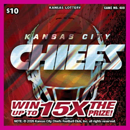 Kansas City Chiefs Kansas scratch-off ticket
