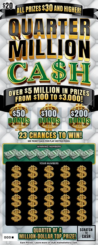 QUARTER MILLION CA$H