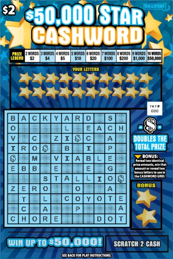 $50,000 Star Cashword (#414)