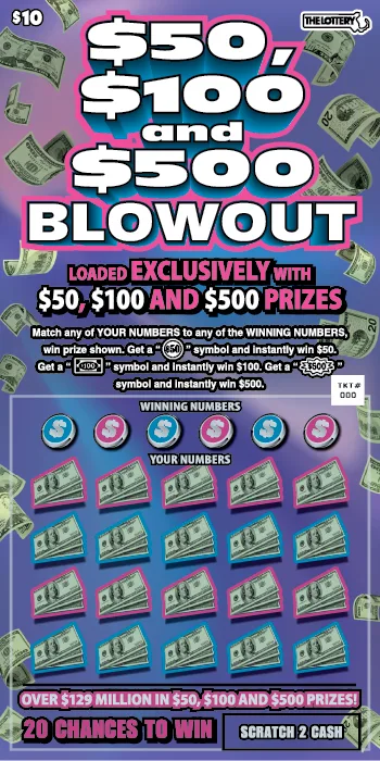$50, $100 and $500 Blowout