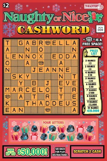 Naughty or Nice Cashword