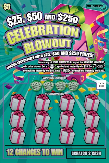 $25, $50 and $250 Celebration Blowout (#482)