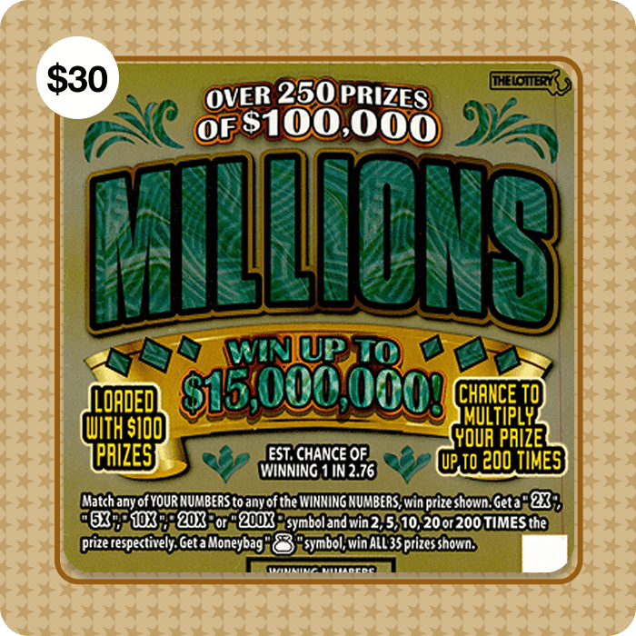 Millions scratch-off ticket