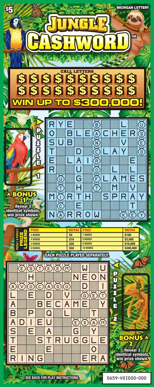 Jungle Cashword