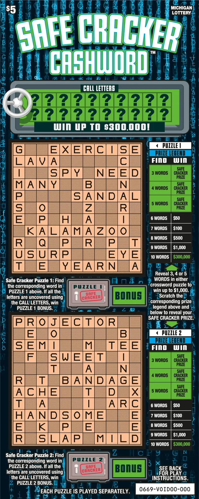 Safe Cracker Cashword