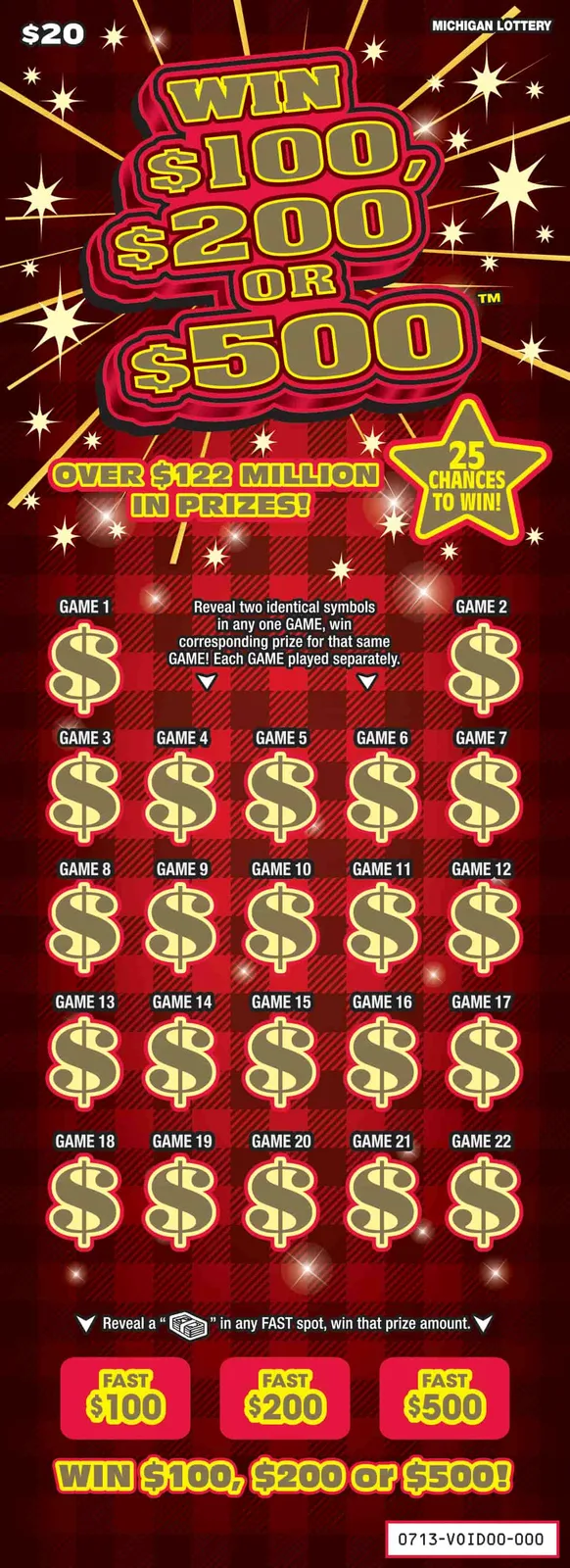 Win $100, $200 or $500 (#713)