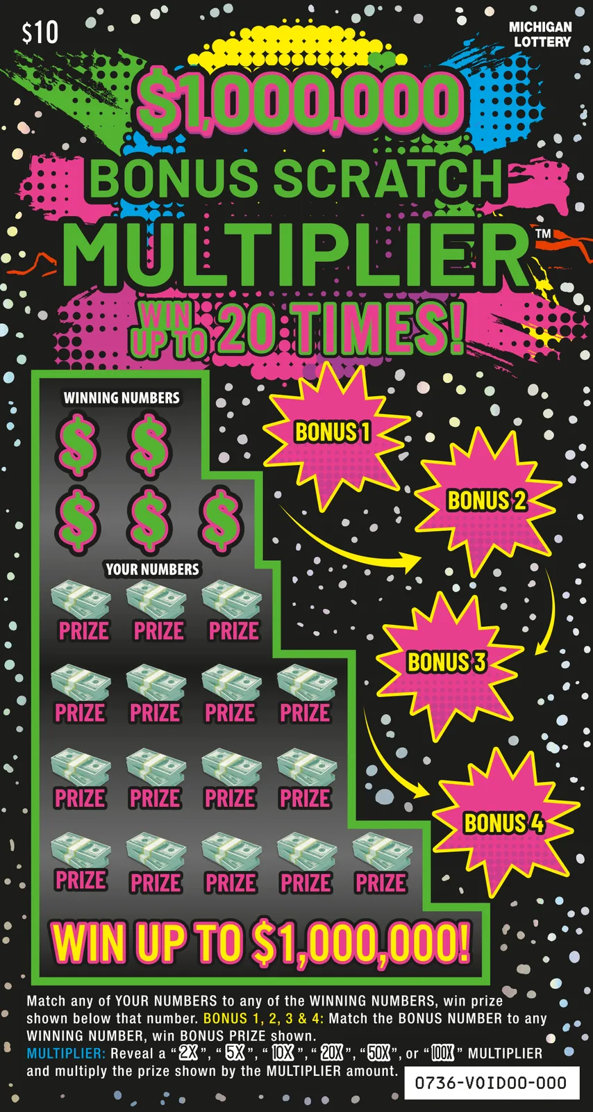 $1,000,000 Bonus Scratch Multiplier