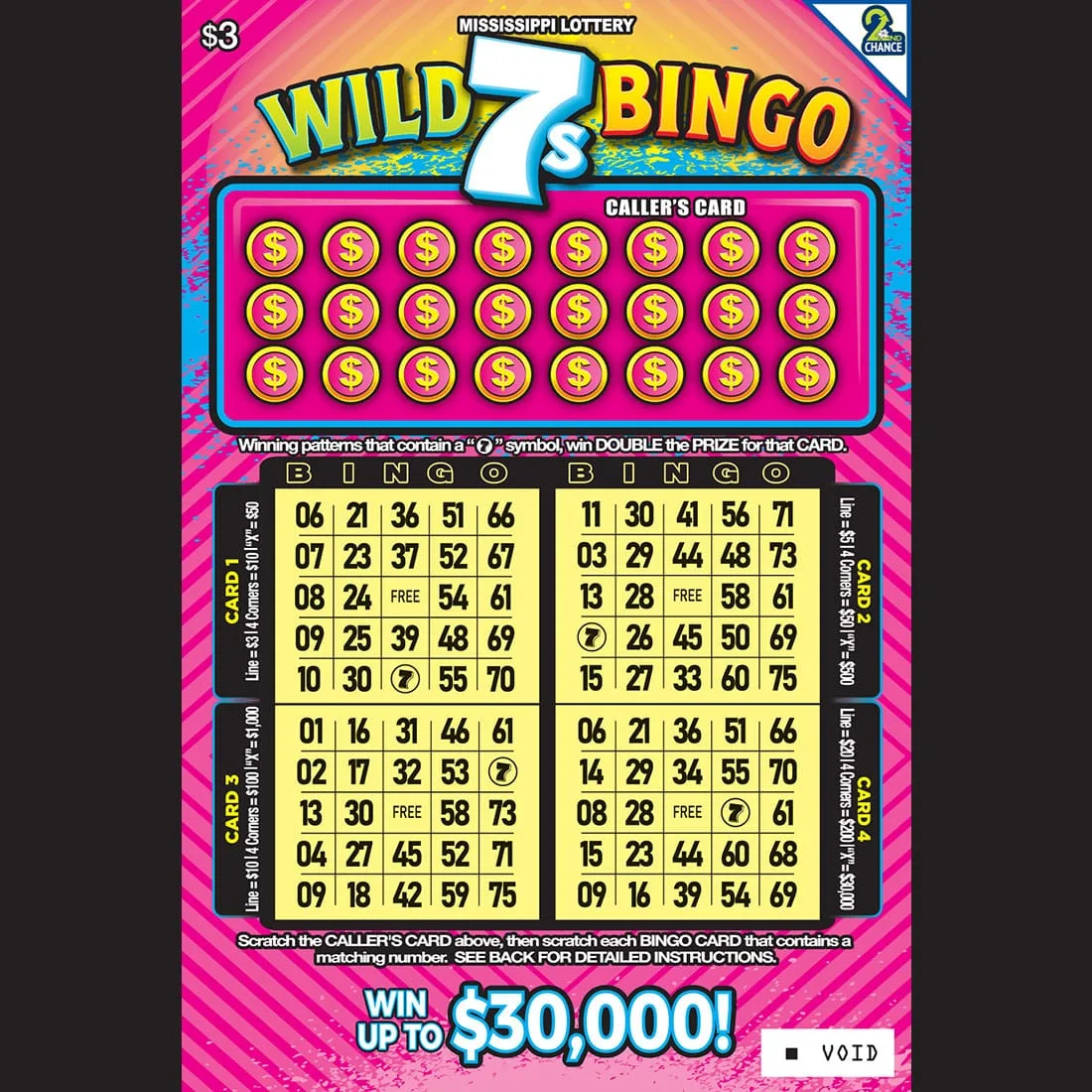 Wild 7s Bingo