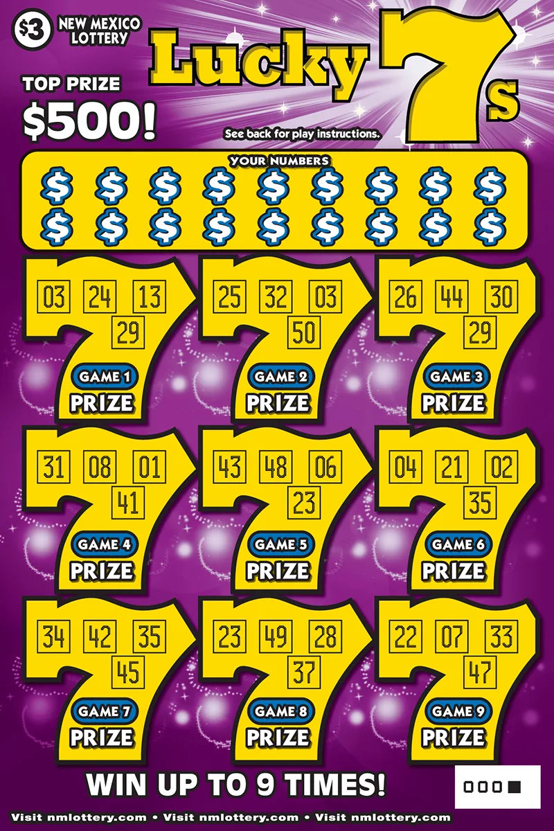 Lucky 7s New Mexico scratch-off ticket