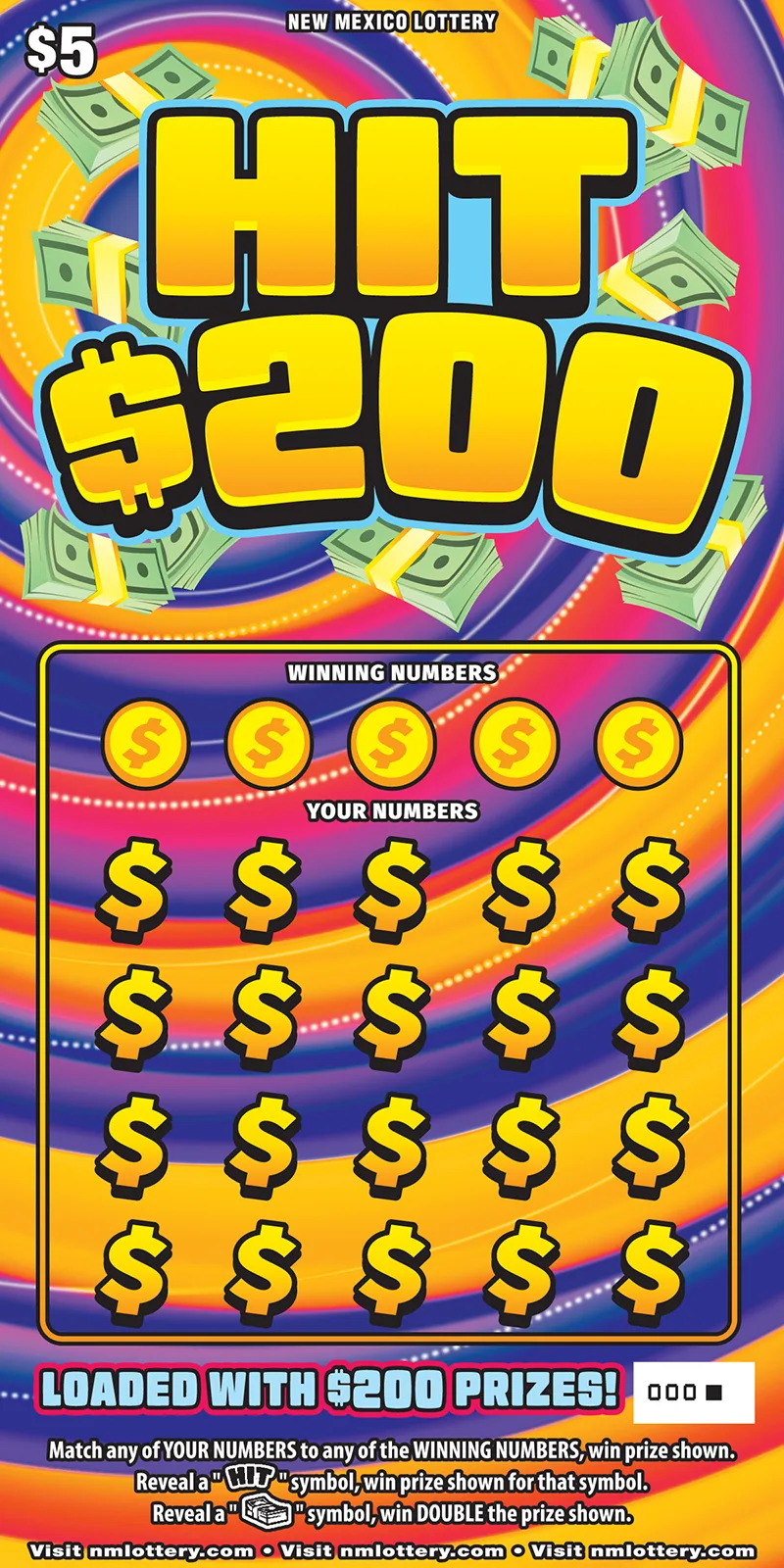 Hit $200 New Mexico scratch-off ticket
