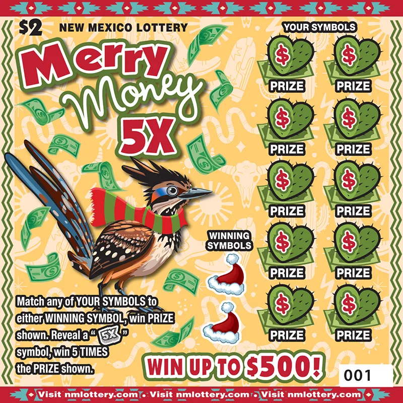 Merry Money 5X New Mexico scratch-off ticket