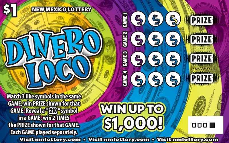 Dinero Loco New Mexico scratch-off ticket