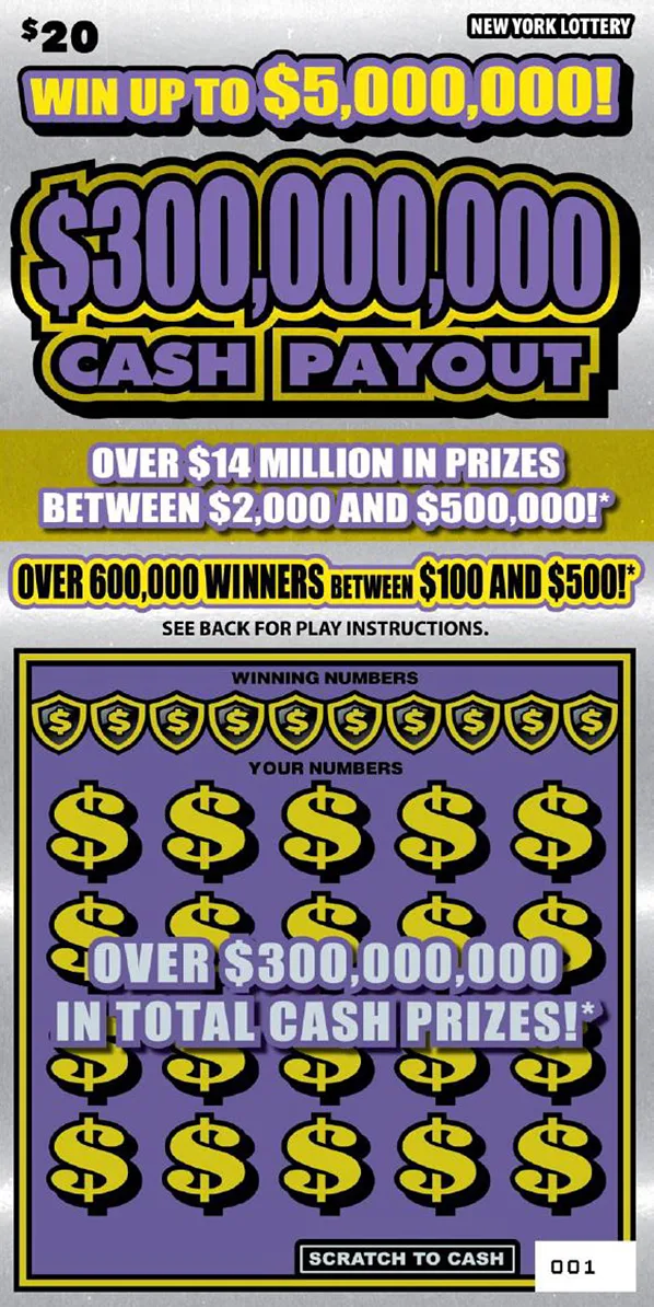 $300,000,000 CASH PAYOUT New York scratch-off ticket