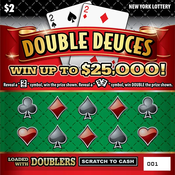 DOUBLE DEUCES New York scratch-off ticket