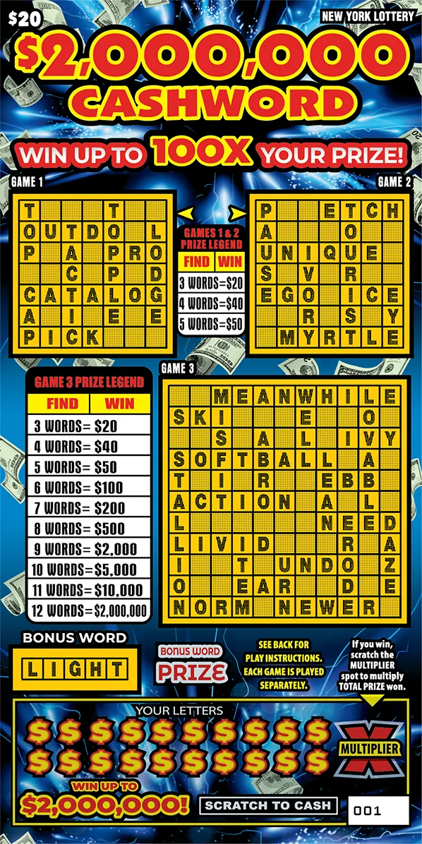 $2,000,000 CASHWORD
