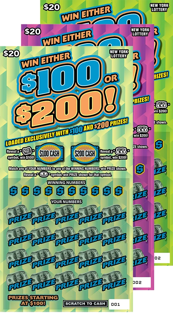 WIN EITHER $100 OR $200! New York scratch-off ticket