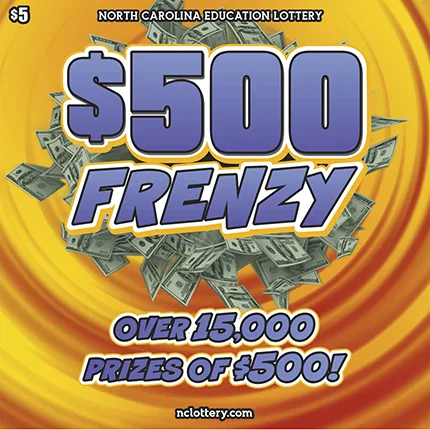 $500 Frenzy North Carolina scratch-off ticket