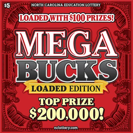 Mega Bucks North Carolina scratch-off ticket
