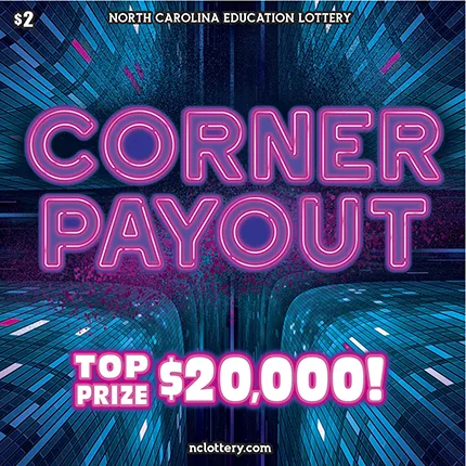 Corner Payout North Carolina scratch-off ticket