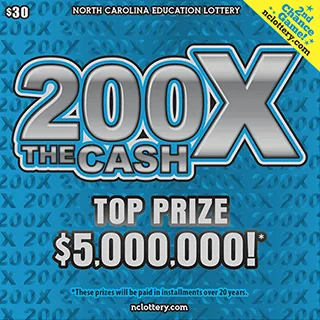 200X The Cash (#925) North Carolina scratch-off ticket