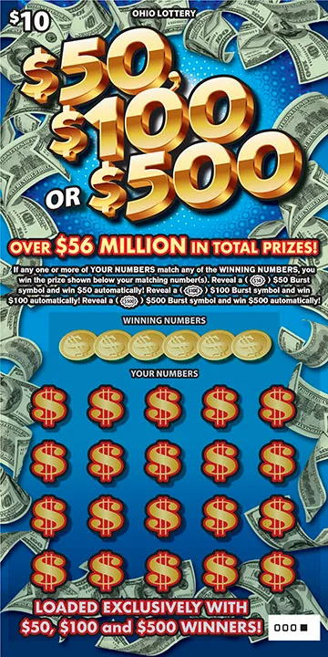 $50, $100 or $500